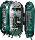 Green Crystal Jewelry Box 3-Layer Organizer for Home